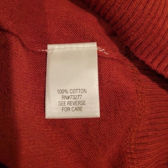 Sonoma V Neck Cotton Pullover Sweater L - Picture 4 of 7